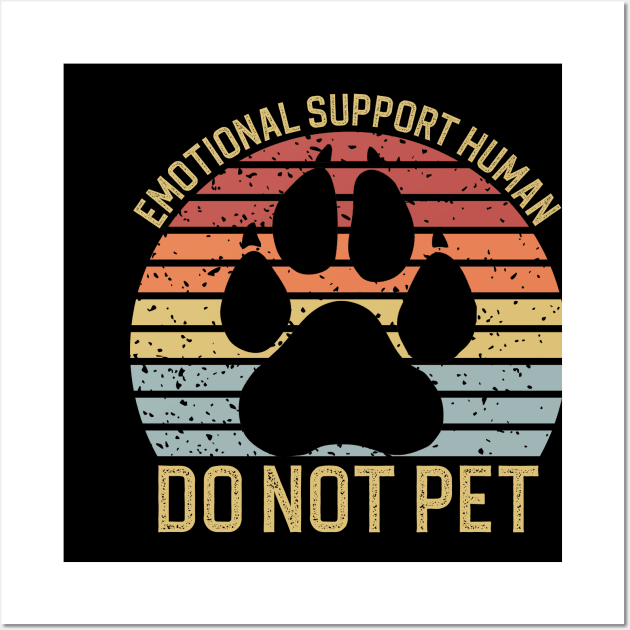 Emotional Support Human Wall Art by DragonTees